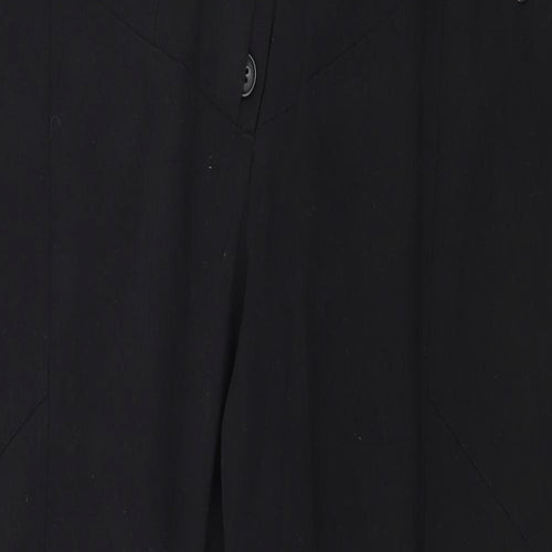 Plus Fine Womens Black   Trousers  Size 2XL L28 in