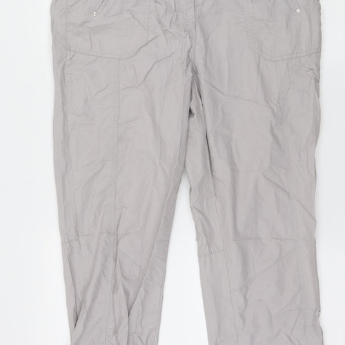C&A Womens Grey   Trousers  Size 12 L23 in