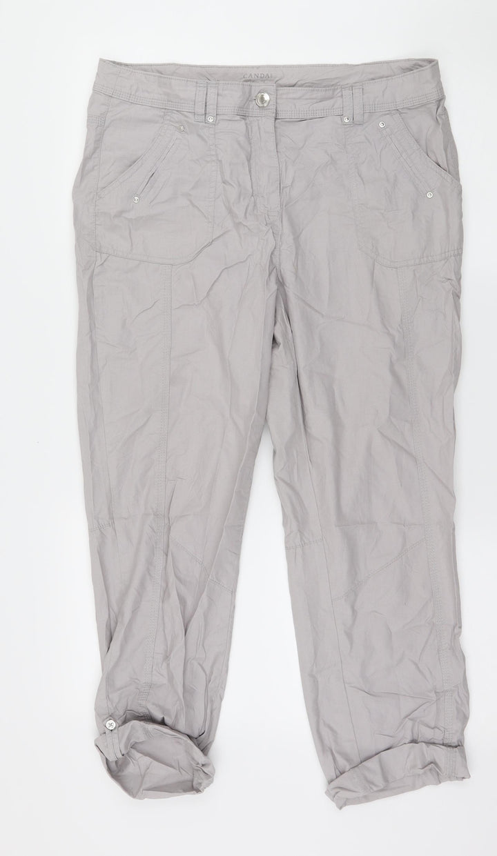 C&A Womens Grey Trousers Size 12 L23 in