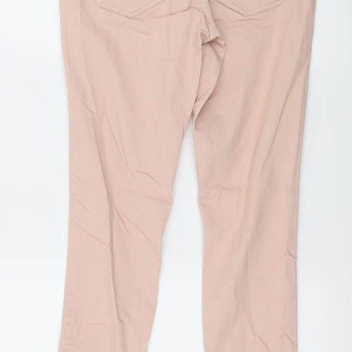 Denim & Co. Womens Pink  Denim Skinny Jeans Size 10 L29 in