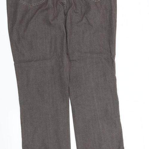 Preworn Womens Grey   Straight Jeans Size 34 in L29 in