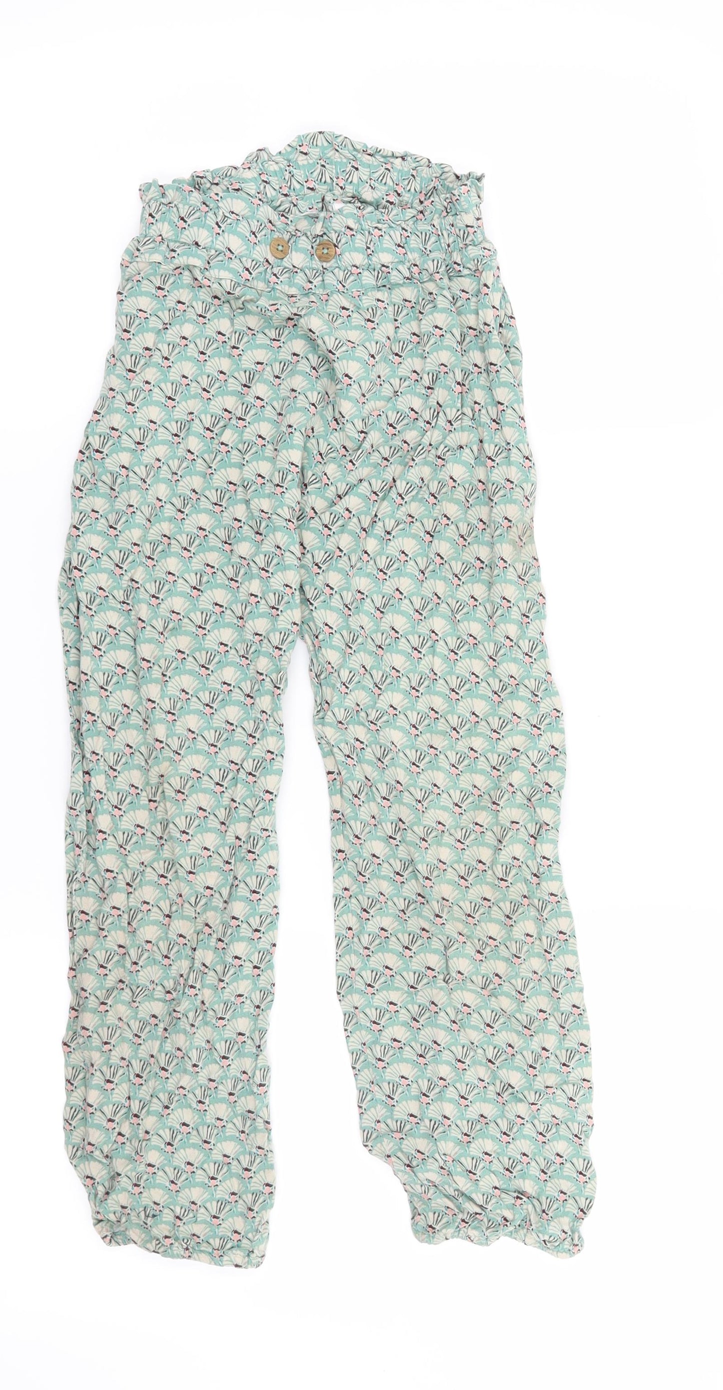 NEXT Girls Green   Harem Trousers Size 7 Years