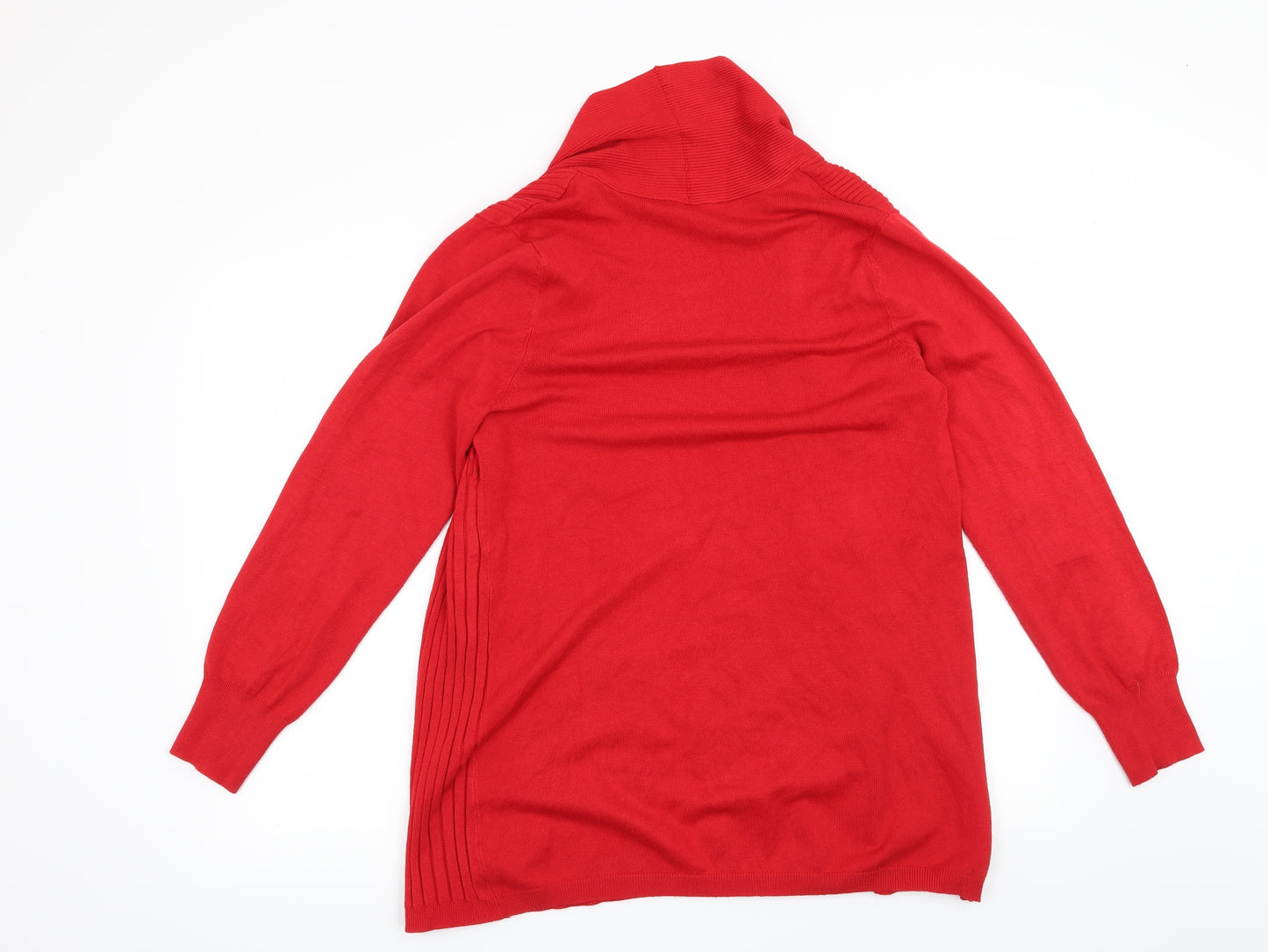 BHS Womens Red   Cardigan Jumper Size 16