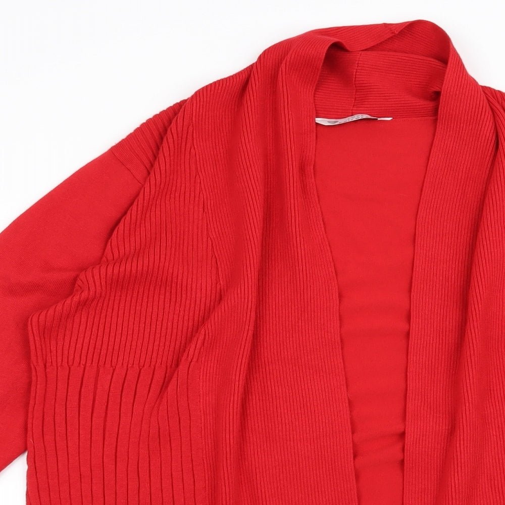 BHS Womens Red   Cardigan Jumper Size 16