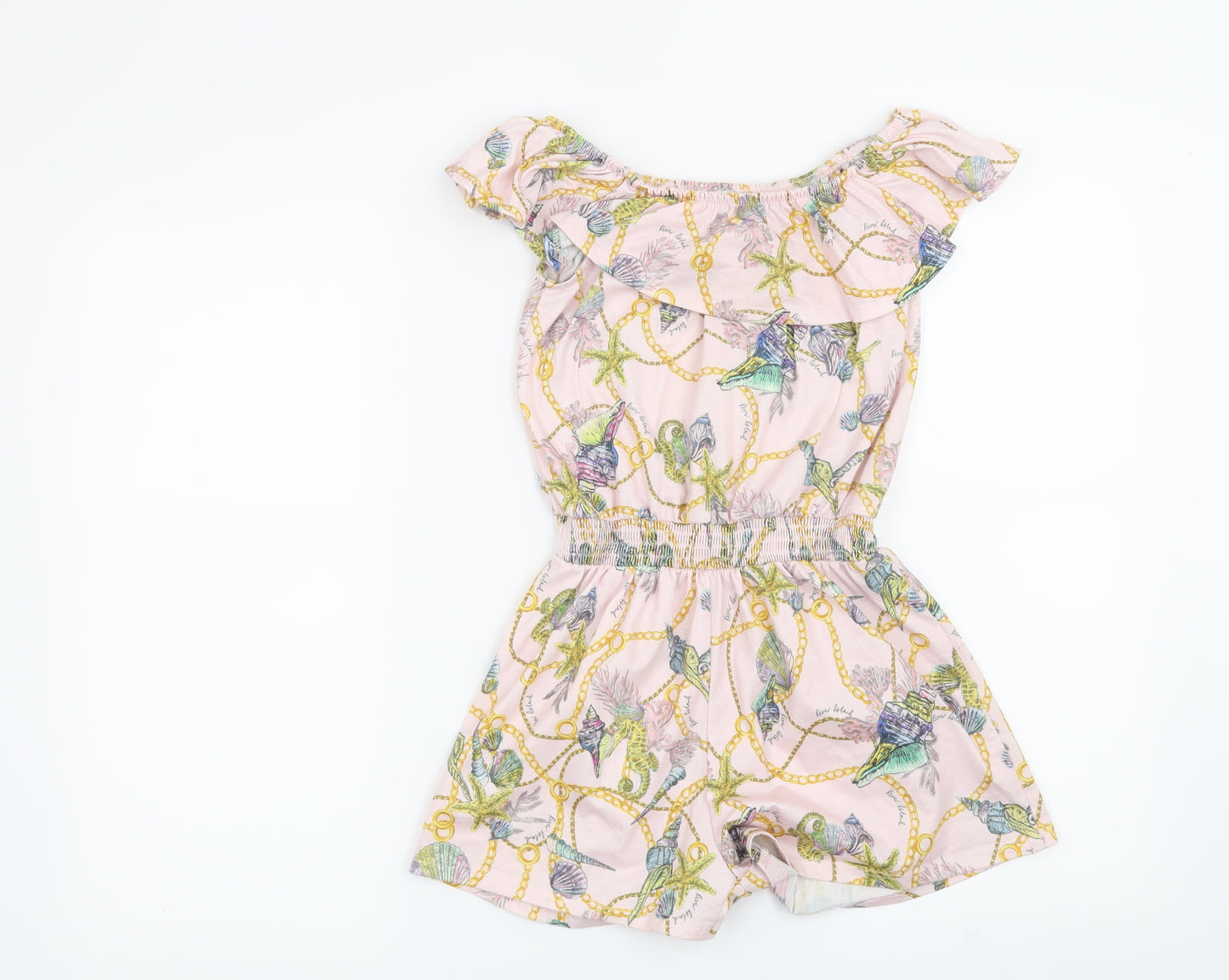 River Island Girls Pink   Playsuit One-Piece Size 9-10 Years  - Shells
