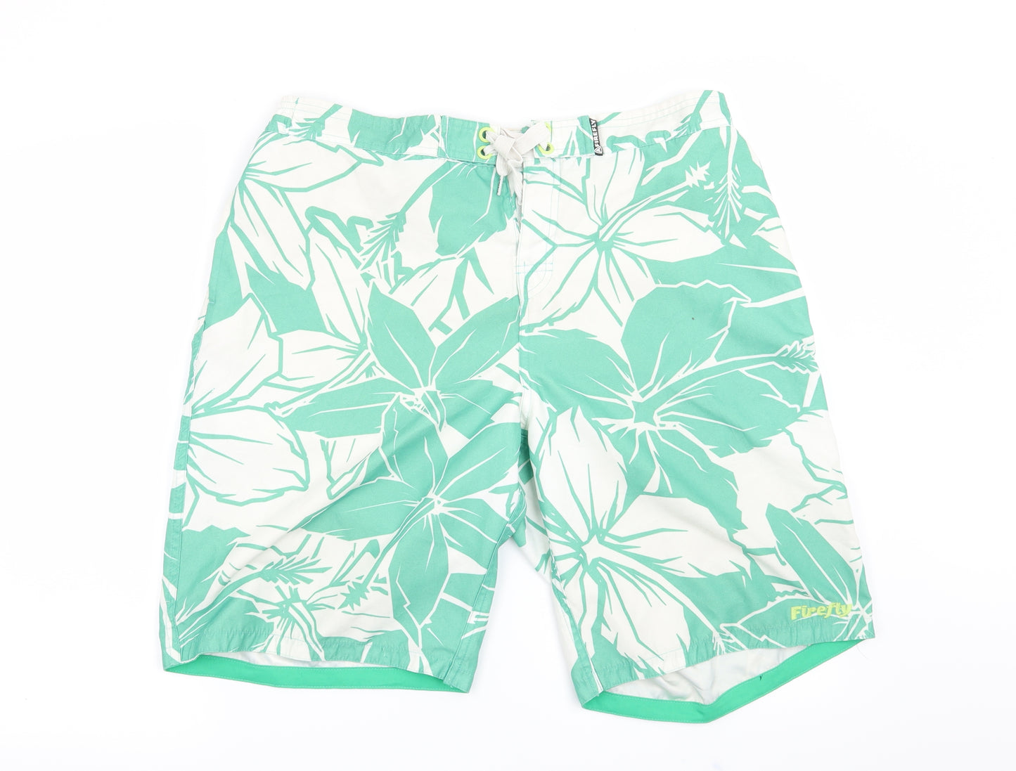 Firefly Mens Green Floral  Bermuda Shorts Size L