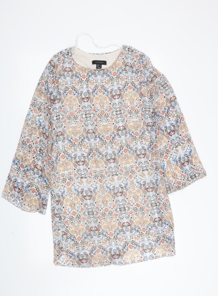 Atmosphere Womens White Paisley Shift Size 8