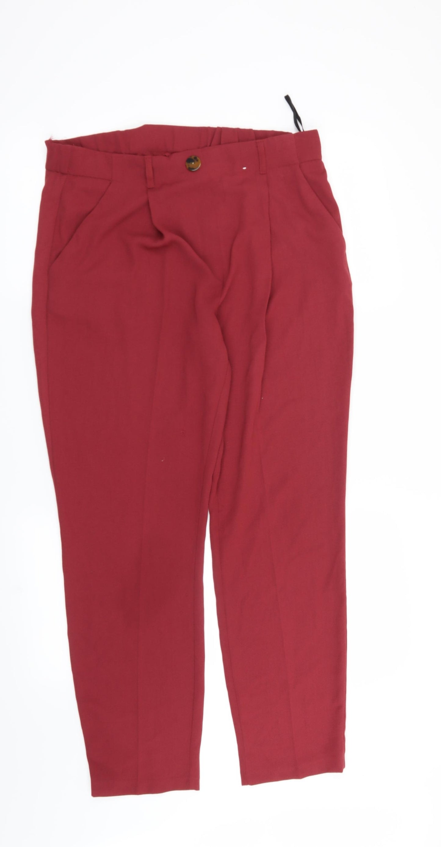 Primark Womens Red   Trousers  Size 10 L27 in