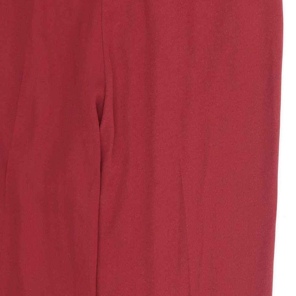 Primark Womens Red   Trousers  Size 10 L27 in