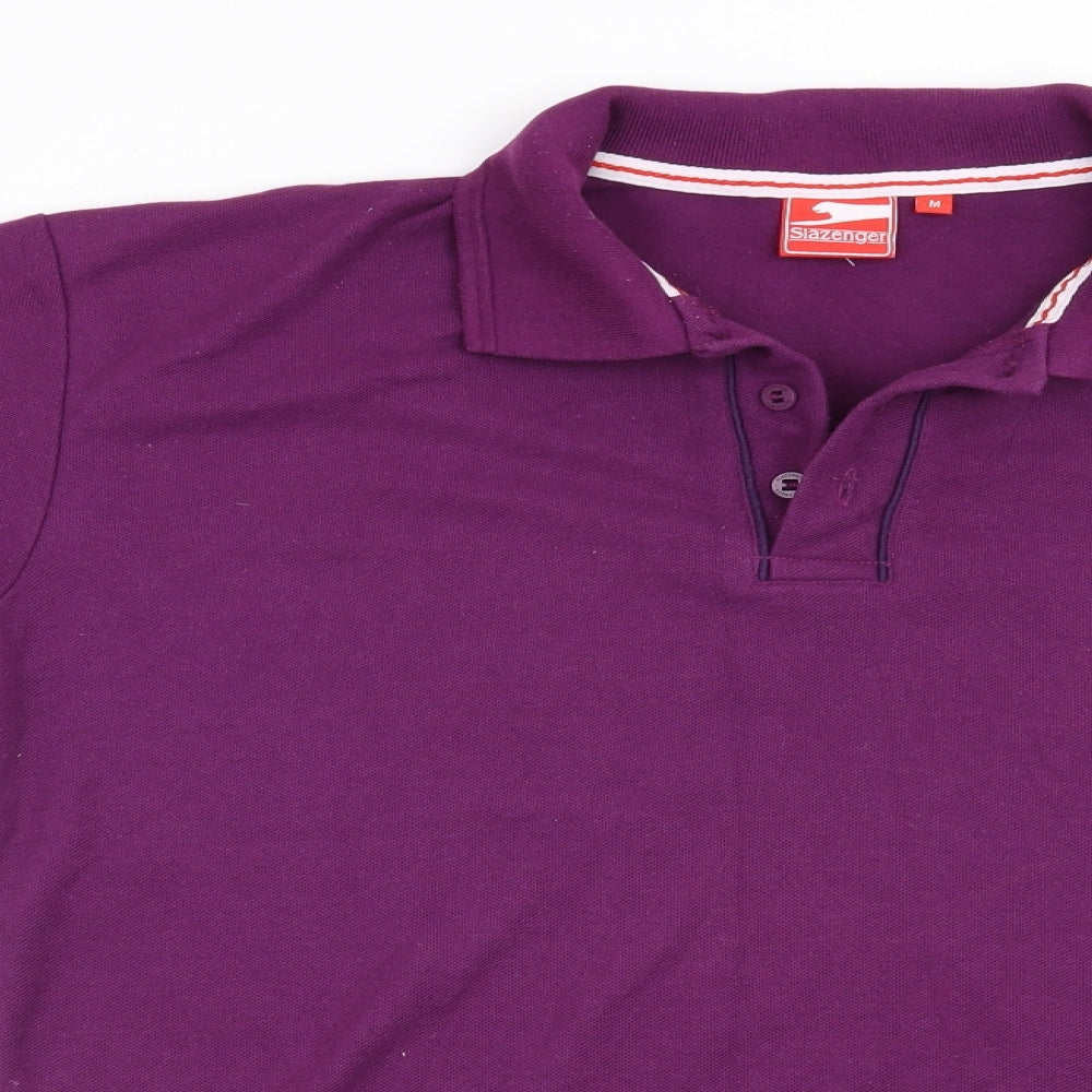 Slazenger Mens Purple    Polo Size M