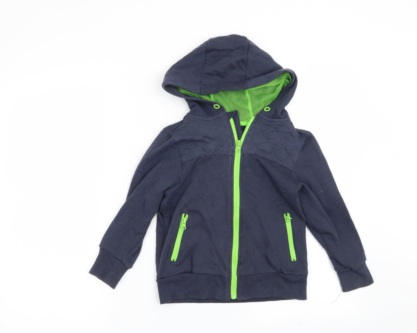 F&F Boys Blue   Full Zip Hoodie Size 5-6 Years