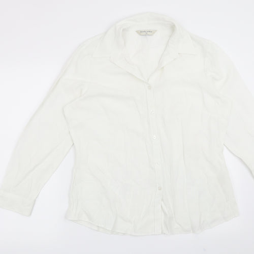 Dorothy Perkins Womens White   Basic Button-Up Size 18