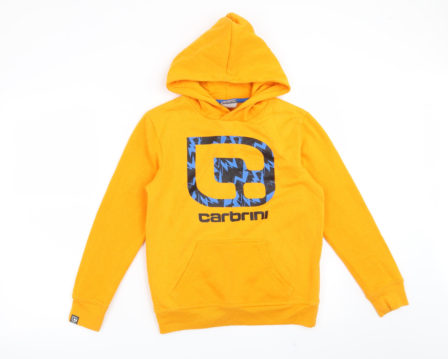 Carbrini Boys Orange   Pullover Hoodie Size 10-11 Years