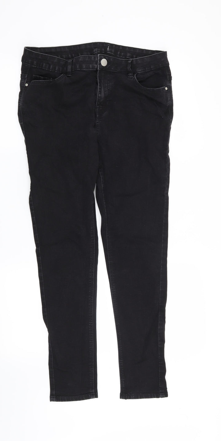 Preworn Womens Black   Skinny Jeans Size 32 in L28 in
