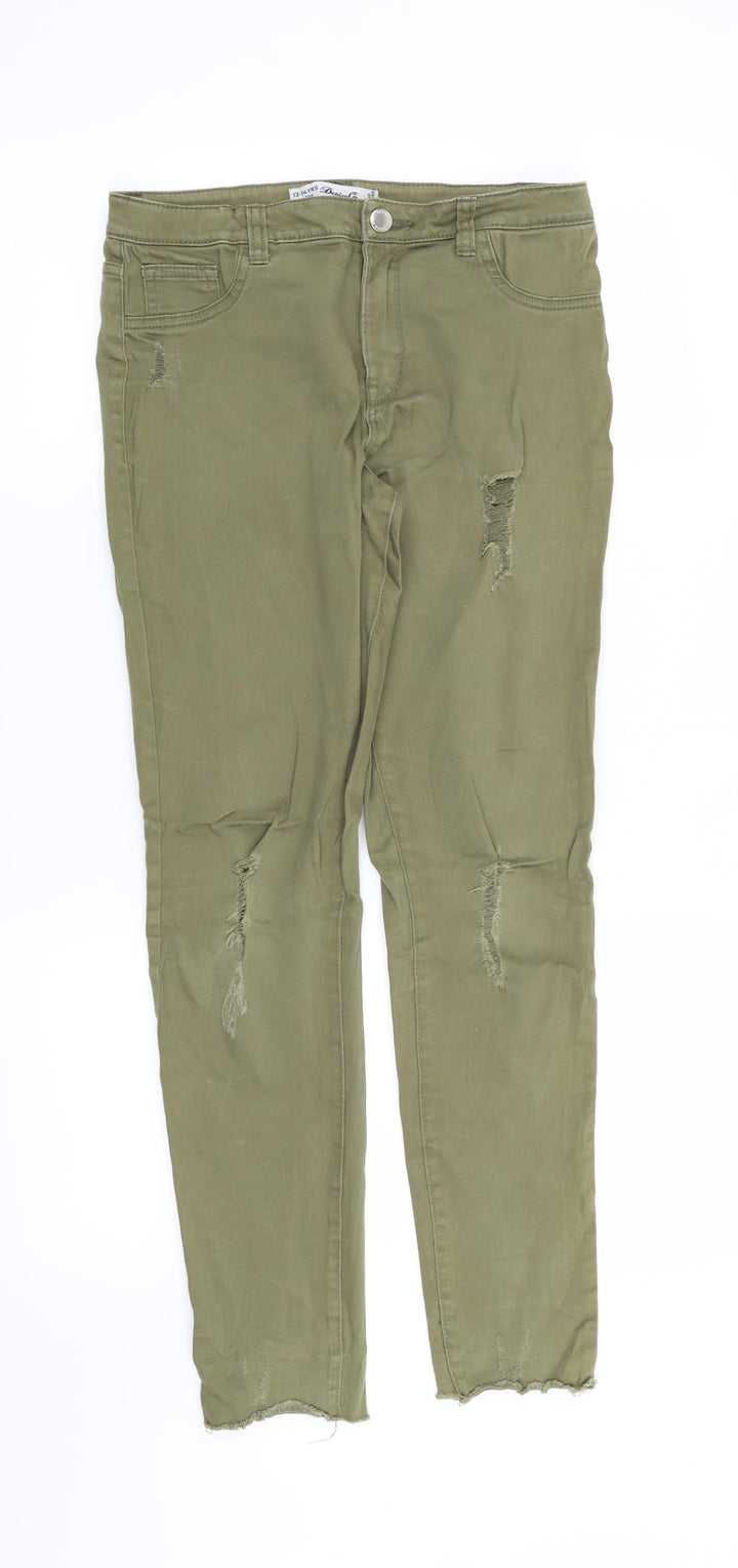 Denim CO Girls Green Skinny Jeans Size 13-14 Years