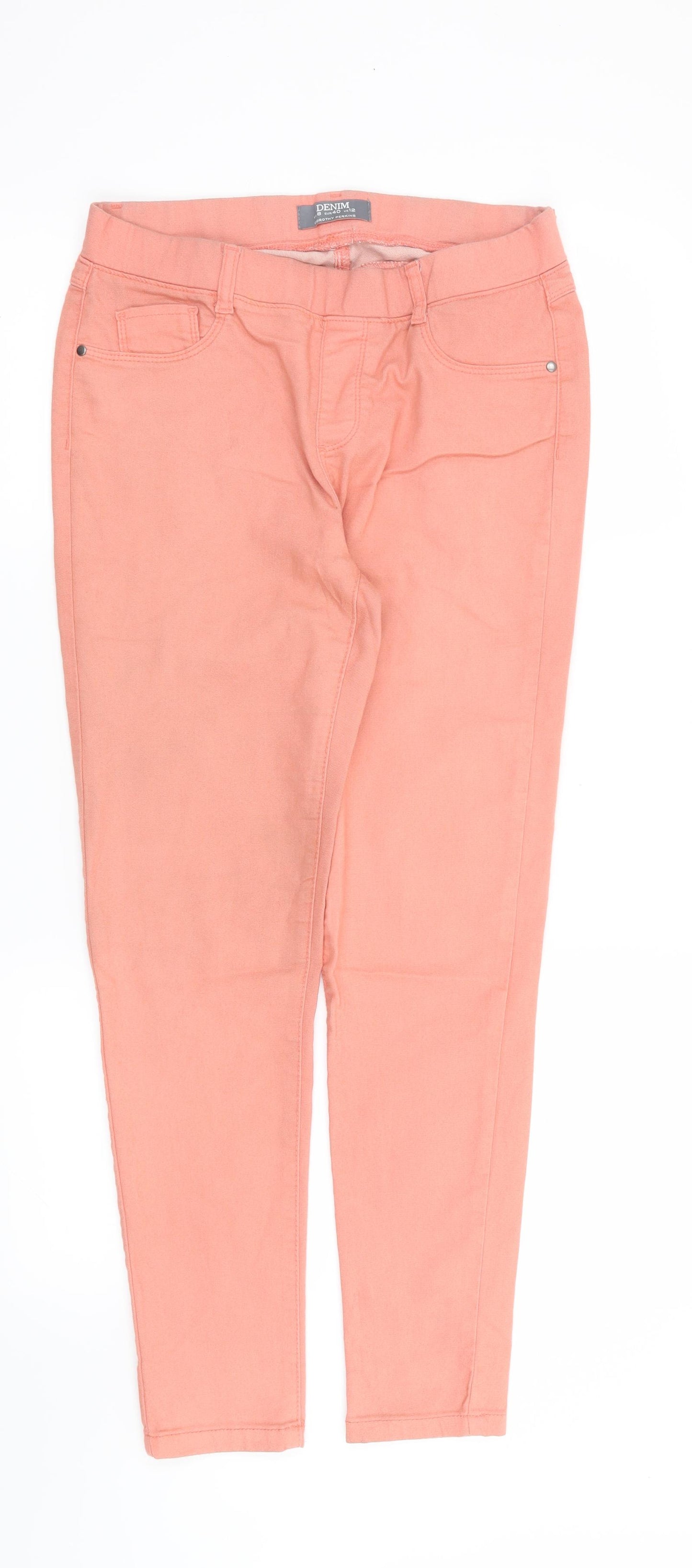Dorothy Perkins Womens Orange   Jegging Jeans Size 12 L27 in