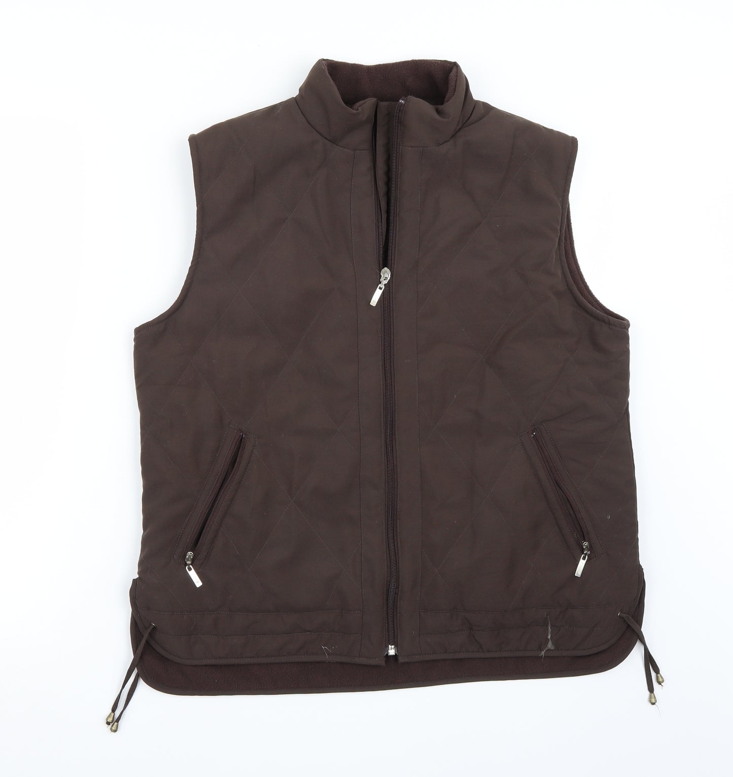 Gabicci Womens Brown   Gilet Coat Size 14