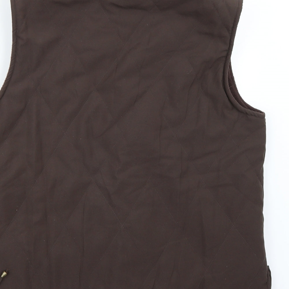 Gabicci Womens Brown   Gilet Coat Size 14