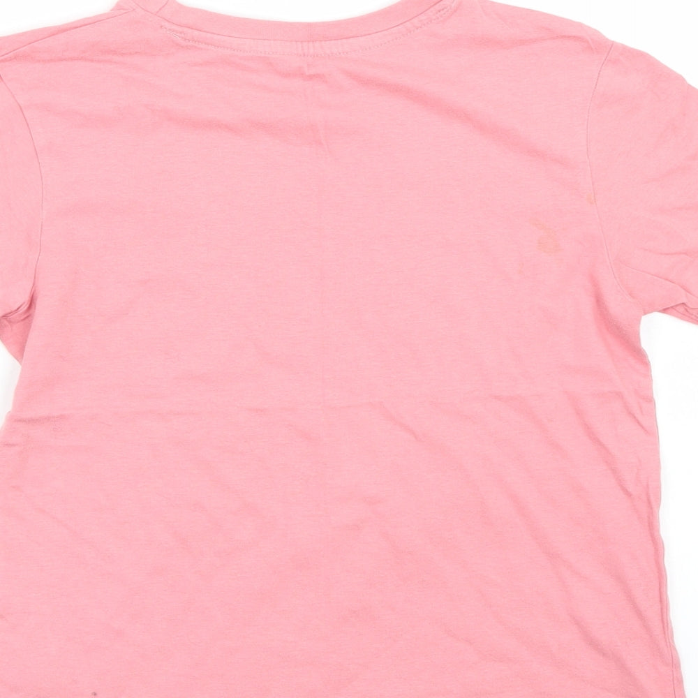 Primark Girls Pink   Basic T-Shirt Size 9-10 Years
