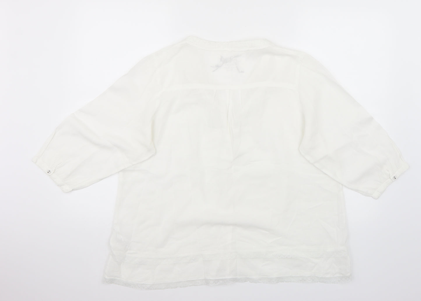 NEXT Womens White   Basic Button-Up Size 14