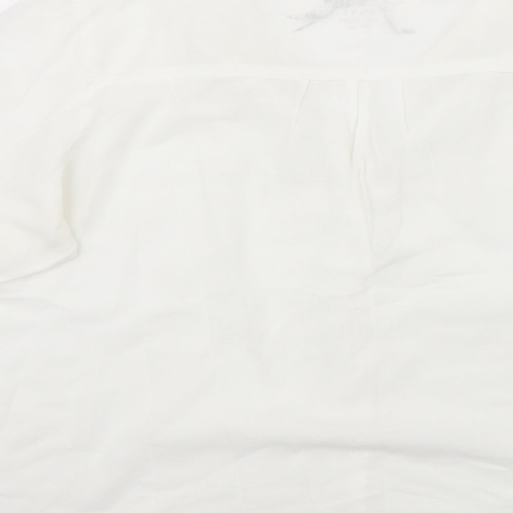NEXT Womens White   Basic Button-Up Size 14