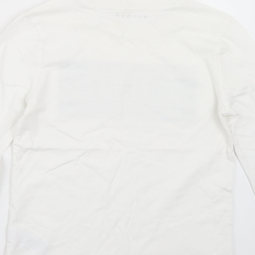 Nutmeg Boys White   Basic T-Shirt Size 9-10 Years