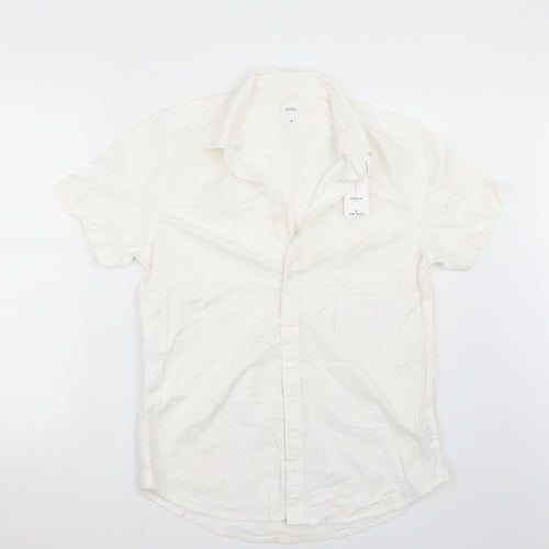 Burton Mens White    Button-Up Size M