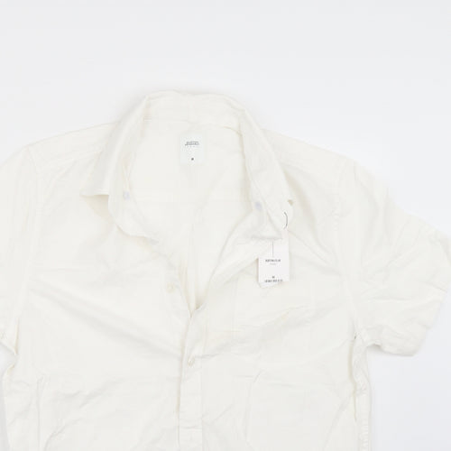 Burton Mens White    Button-Up Size M