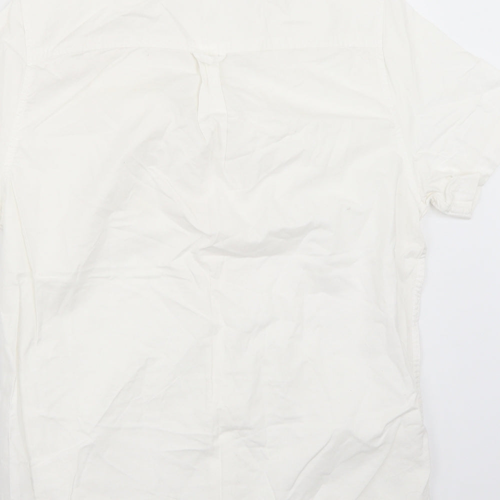 Burton Mens White    Button-Up Size M