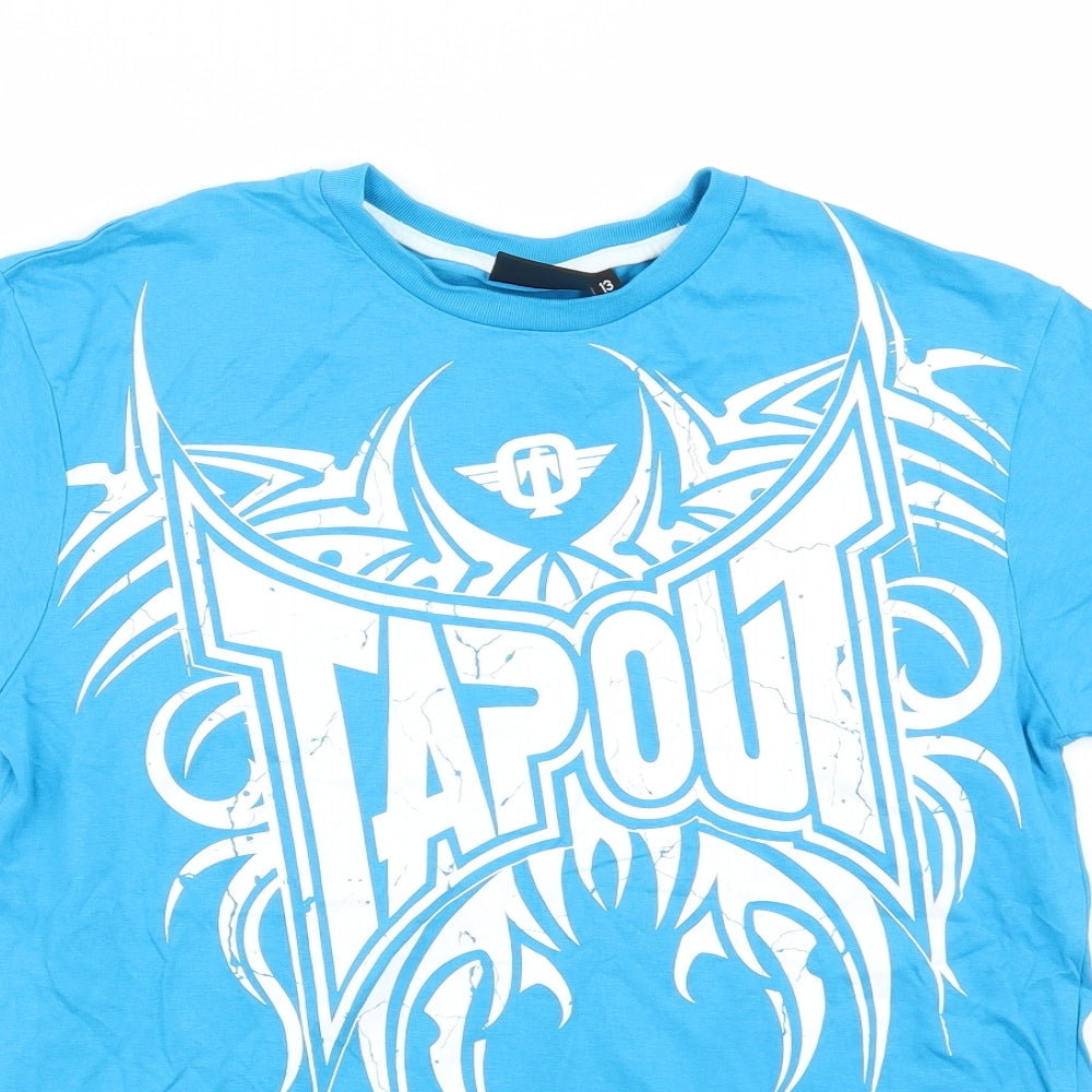Tapout Boys Blue   Basic T-Shirt Size 13 Years