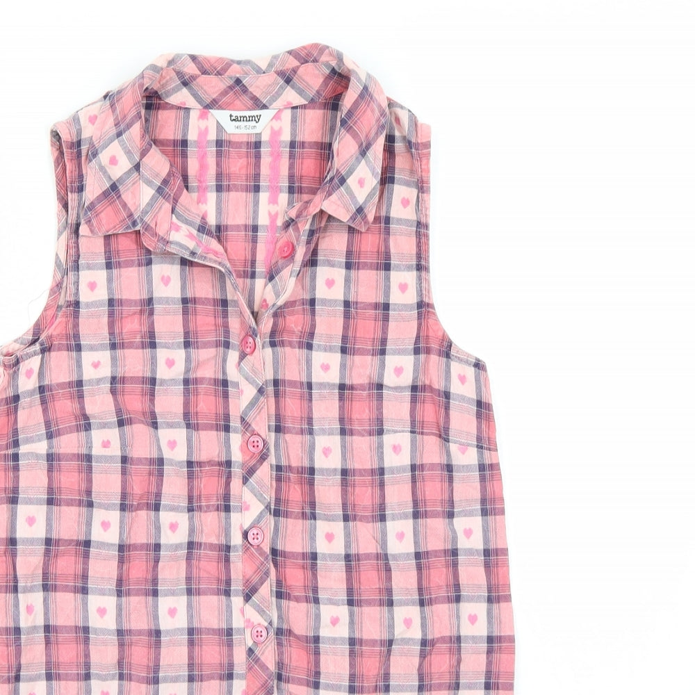 Tammy Girls Pink Check  A-Line  Size 11-12 Years