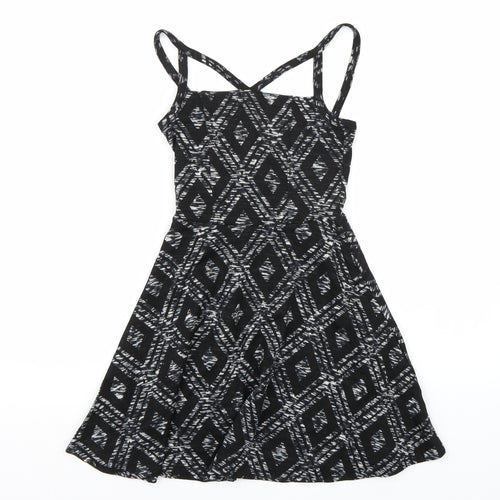 Topshop Womens Black   A-Line  Size 6