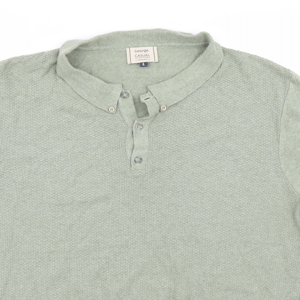 George Mens Green    T-Shirt Size L