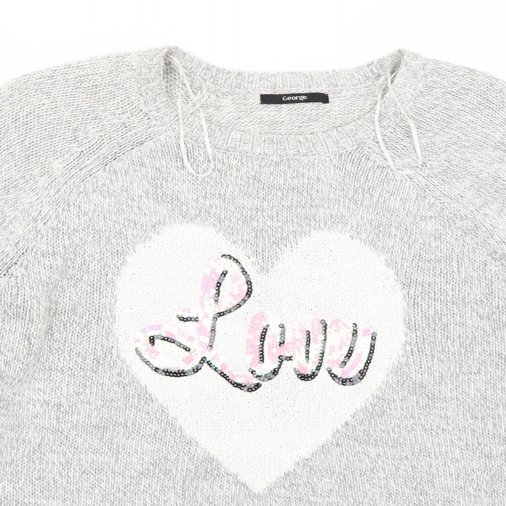 George Womens Grey   Pullover Jumper Size 16