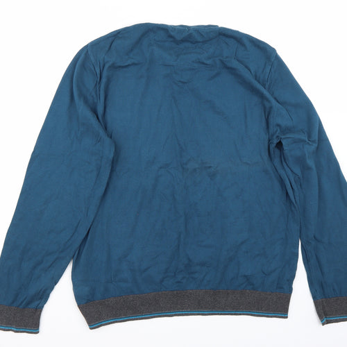 Marks and Spencer Mens Blue   Pullover Jumper Size XL