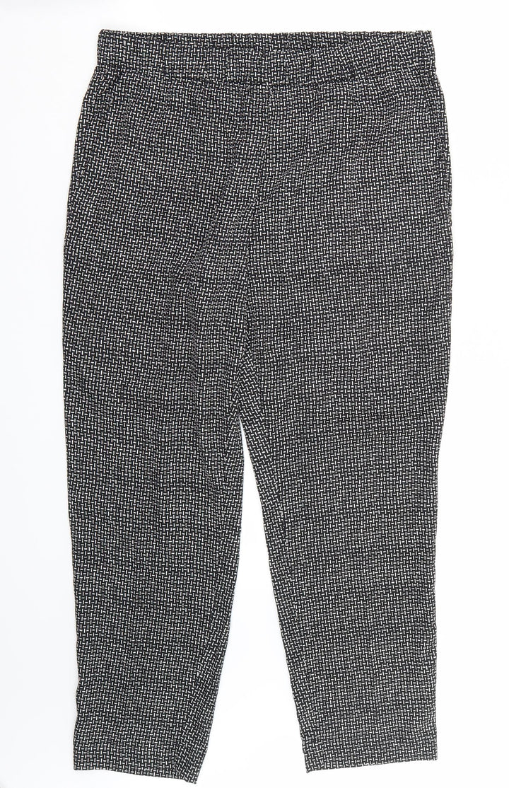 H&M Womens Black Trousers Size 10 L28 in
