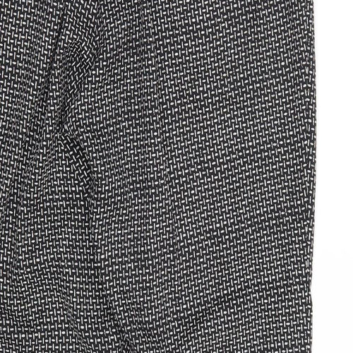 H&M Womens Black   Trousers  Size 10 L28 in