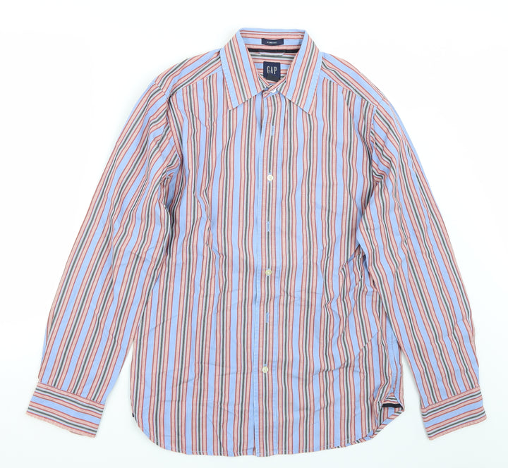 Gap Mens Blue Striped   Button-Up Size S