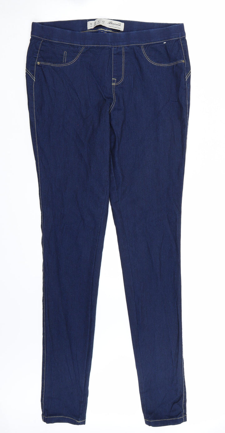 Denim & Co. Womens Blue Skinny Jeans Size 10 L34 in