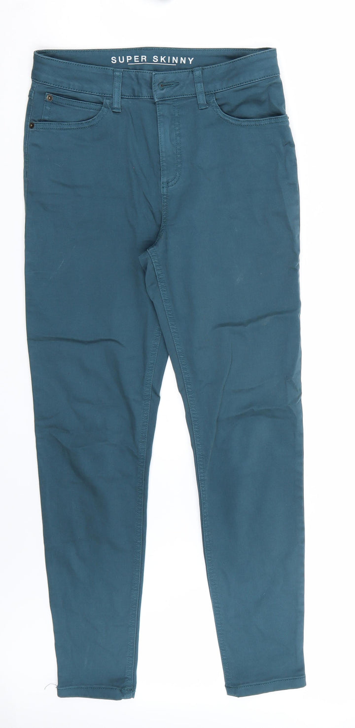 Marks and Spencer Womens Green   Skinny Jeans Size 8 L27 in