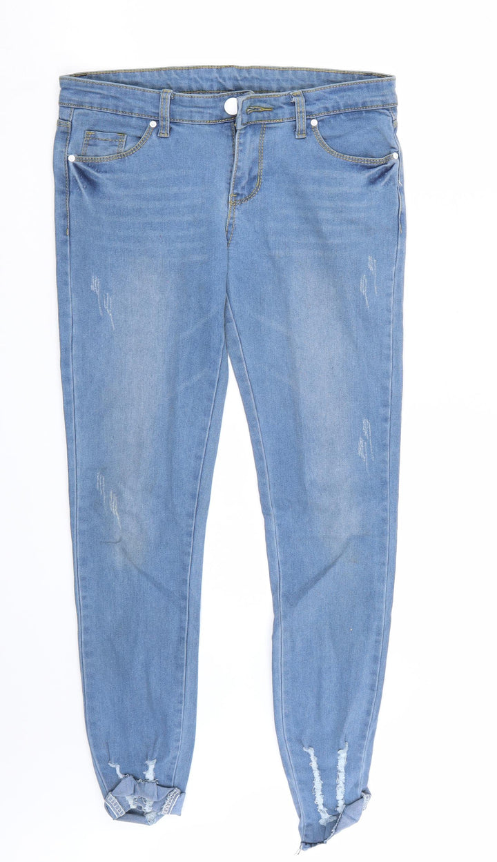 Preworn Womens Blue Cropped Jeans Size 30 L27 in