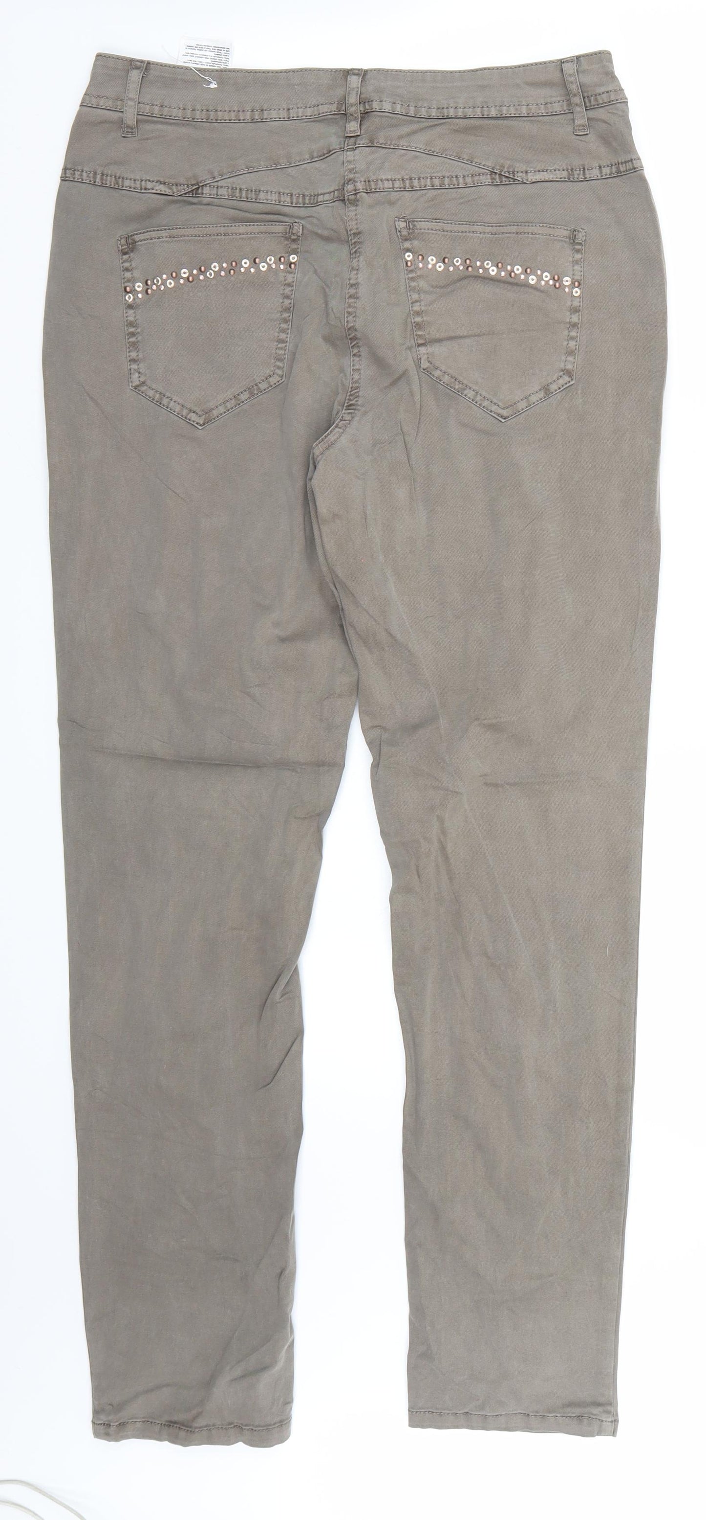 Cecil Womens Green   Straight Jeans Size 29 L31 in