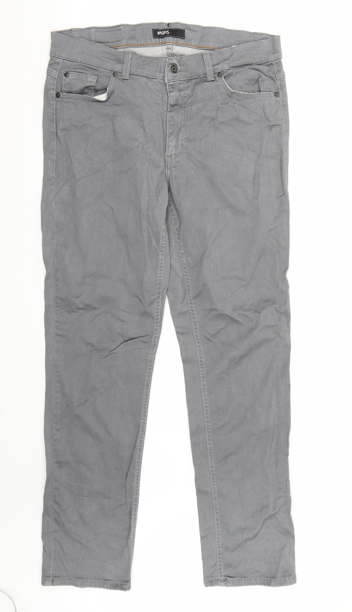 Angels Womens Grey   Straight Jeans Size 34 L32 in