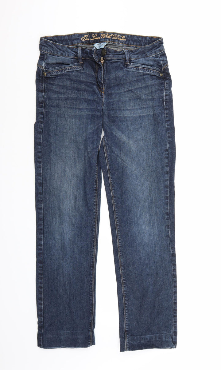 Cecilia Classics Womens Blue   Straight Jeans Size 36 L30 in