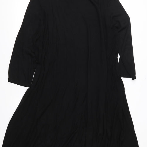 TU Womens Black  Knit Jumper Dress  Size 22