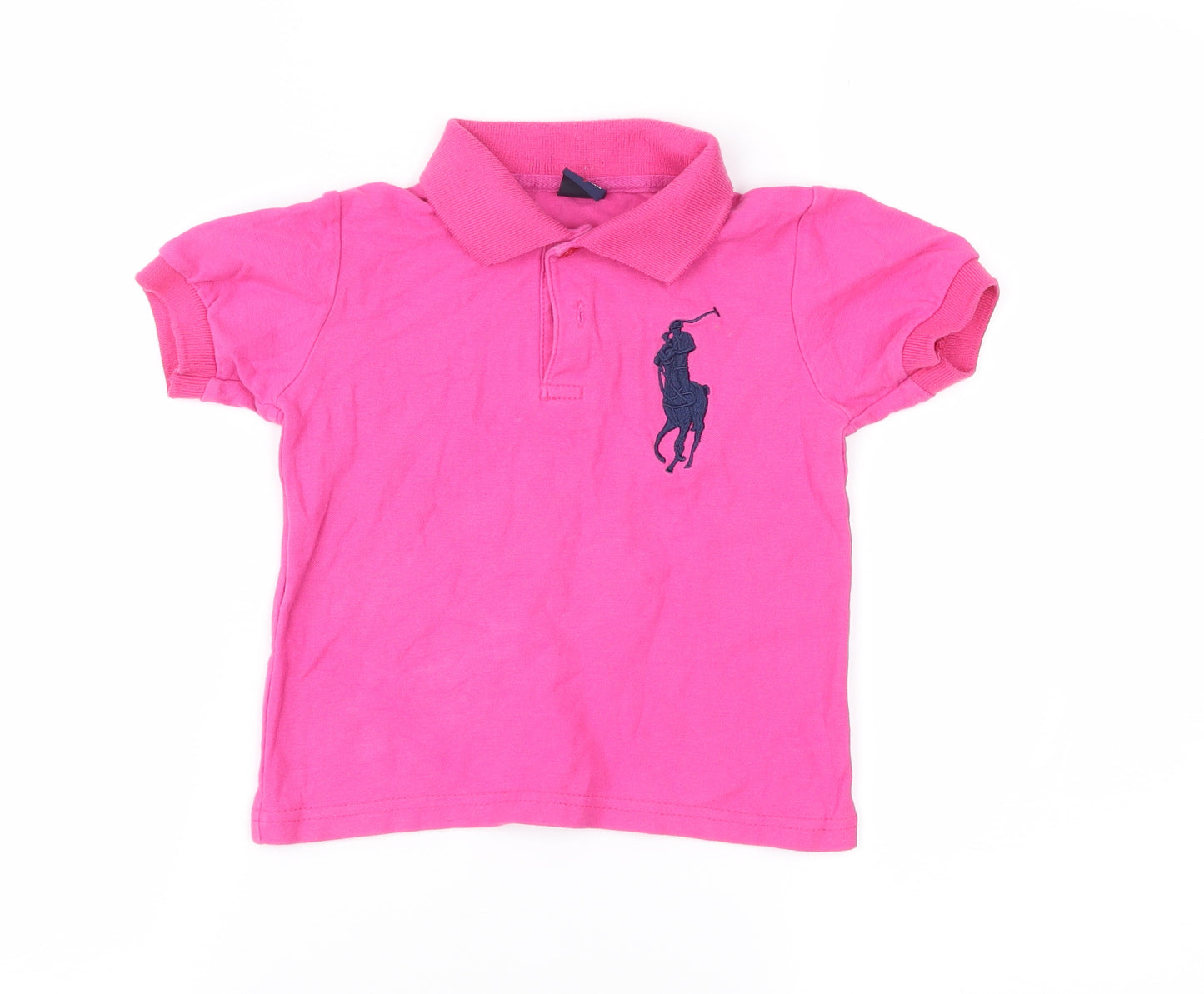 Polo Ralph Lauren Girls Pink   Basic Polo Size 7 Years