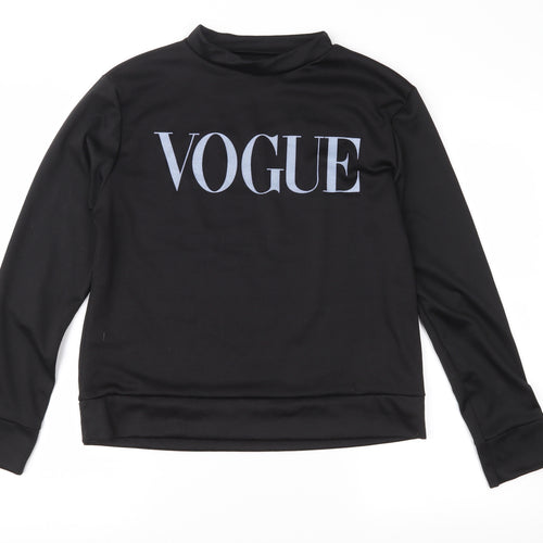 Preworn Womens Black   Pullover Sweatshirt Size M