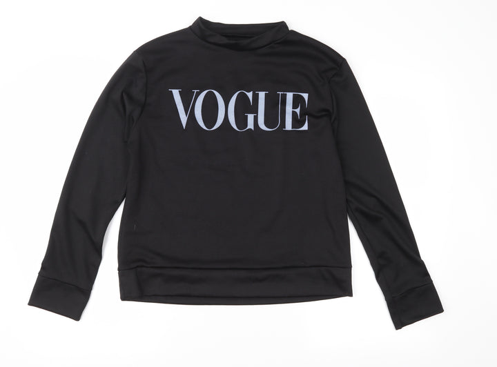 Preworn Womens Black   Pullover Sweatshirt Size M