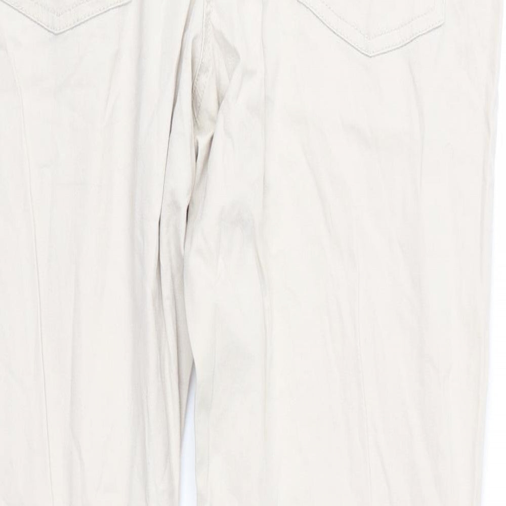 Janina Womens Beige   Chino Trousers Size 18 L28 in