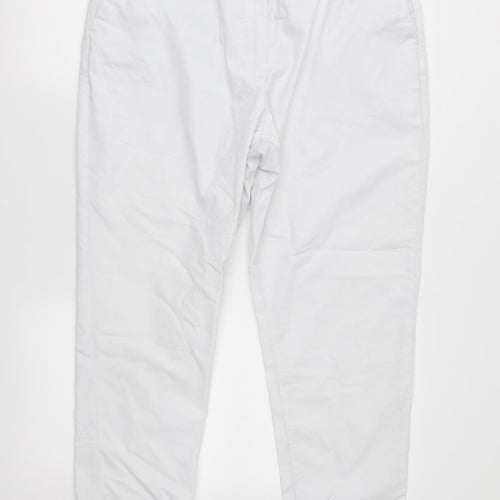 Marks and Spencer Womens Blue   Capri Trousers Size 16 L26 in